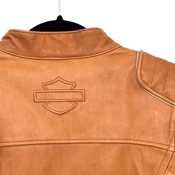 Harley-Davidson Women's Pursuit Triple Vent Leather Jacket -  97025-23VW - Picture 8 of 9